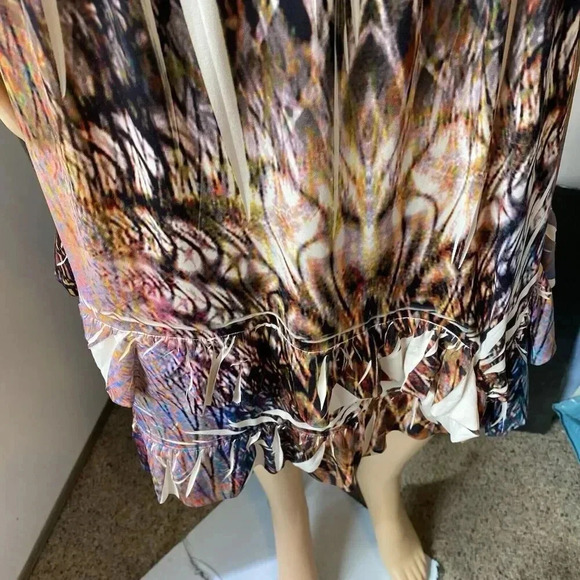 STYLE & CO WOMENS M MIDI DRESS RHINESTONES MULTI COLOR FAIRY STRETCH COMFORTABLE - Picture 6 of 8